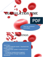 Present of Coagulation Time - Word 2003