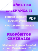 _PROGRAMA_EPAÑOL Y SU ESNEÑANZA II_PRESENTACIÓN
