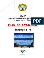 Plan de Actuacion Del Centro 2012-13