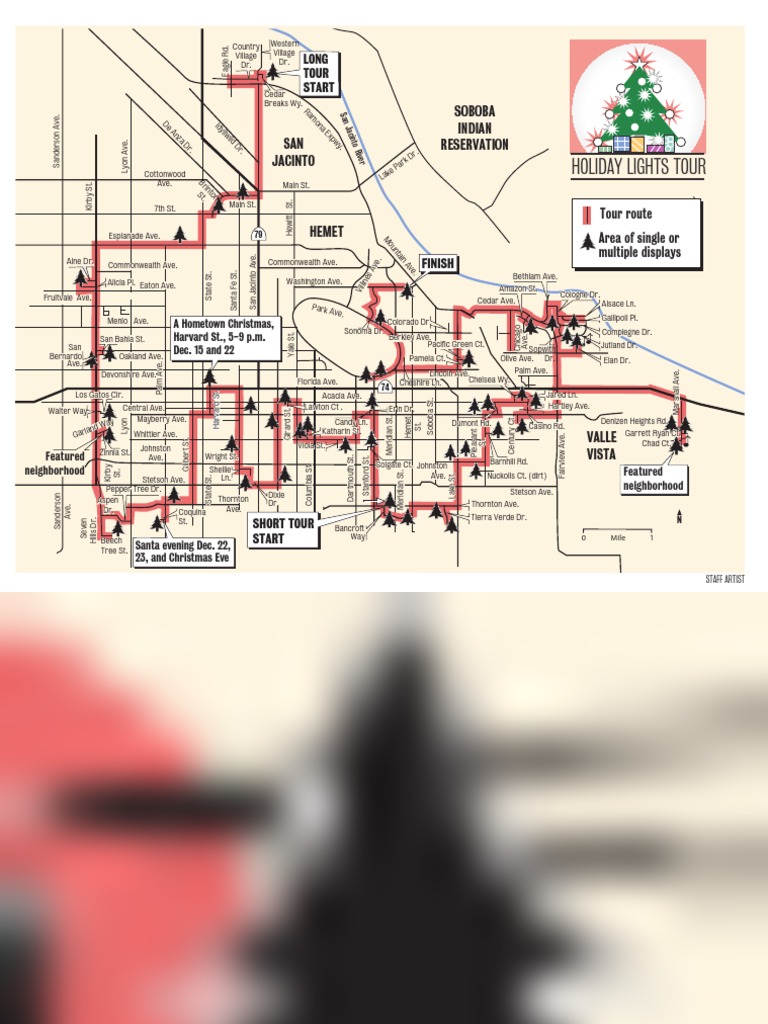 Holiday Lights Map PDF