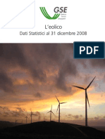 GSE L'Eolico - Dati Statistici Al 31 Dicembre 2008