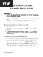 Gradual Dose Reduction Schedule