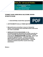 TEST On Amino Acids and Proteins