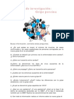 Actividad de investigación gripe porcina