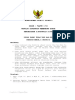 UU NO. 4 Tahun 1982 tentang Ketentuang Pokok Pengelolaan Lingkungan Hidup