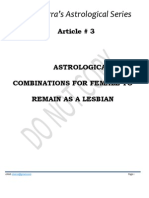 Astrological Combinations For Female To Remain As A Lesbian