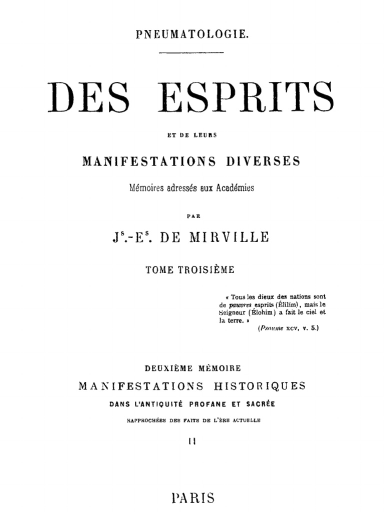 Mirville Des Esprits 3 Kabbale Science