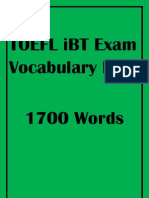 1700 Toefl Words