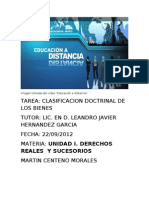 Clasificacion Doctrinal de Los Bienes