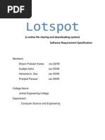 Lotspot: (A Online File Sharing and Downloading System) Software Requirement Specification