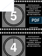Download ppt penyelesaian SPLDV by Dana Priyanto SN117206701 doc pdf