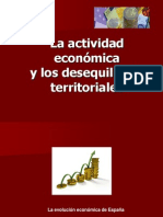 La Actividad Económica y Los Desequilibrios Territoriales (2012)