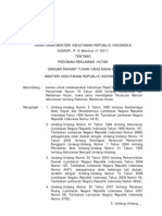 Peraturan Menteri Kehutanan No 4 Tahun 2011 Mengenai Pedoman Reklamasi Hutan