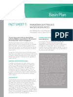 Murray-Darling Basin Plan Fact Sheet 7 - Managing Australia's Water Resources