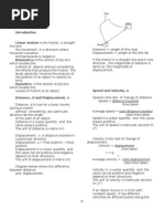 Lesson 1 Linear Motion