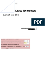 Excel II - Class Exercises