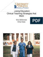 Nursing Education: Clinical Teaching Strategies That Work: Gina Degennaro Emily Drake