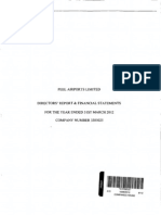 Peel Airports Directors' Report & Financial Statements (2012)