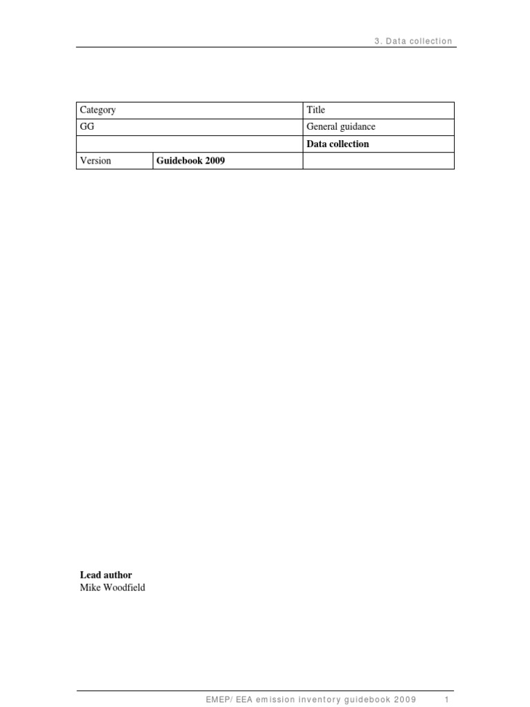 3 Data Collection GB2009 | PDF | Combustion | Survey Methodology