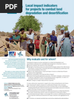 Local impact indicators for projects to combat land degradation and desertification