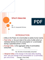 Unit-III Utility Analysis