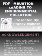 Download Combustion leading to pollution and the ways and means to control it by arvindsinc2 SN117257313 doc pdf