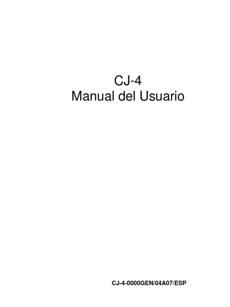 Manual del CJ-4 Scantool Automotriz | PDF