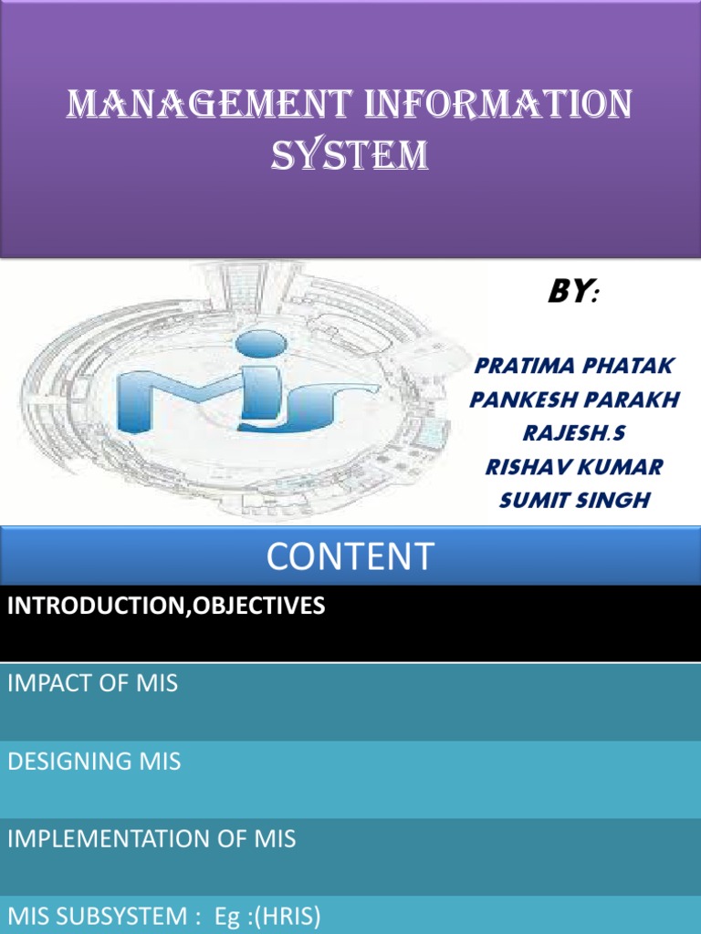 Management Information System: An Overview of its Objectives