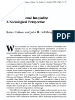 Erikson, Robert and John Goldthorpe (2002) "Intergenerational Inequality. A Sociological Perspective", Journal of Economic Perspectives, Vol. 16, Nº 3, Pp. 31-44