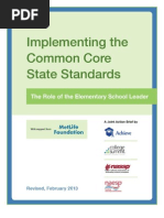 Download Implementing the Common Core State Standards The Role of the Elementary School Leader Action Brief by Achieve Inc SN117273351 doc pdf