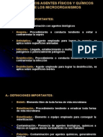 Acción de Agentes Físicos y Químicos Sobre Los Microbios