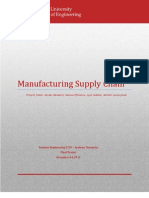 System Dynamics of The Manufacturing Supply Chain