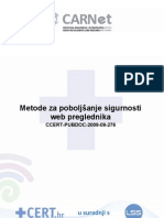 Poboljšanje Sigurnosti Web Preglednika