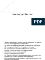 Fundamentals of Investor Protection