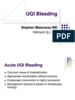 Acute UGI Bleeding: Stephen Matarazzo MD