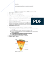 ACTIVIDADES PARA PREPARAR LA RECUPERACIÓN DE LA PRIMERA EVALUACIÓN