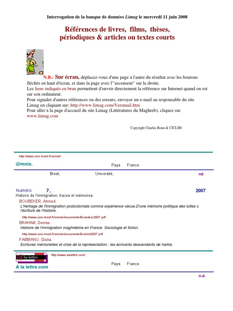 Recherche Scientifique Memoire