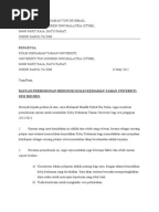 Surat Rayuan Memohon Bersekolah Semula