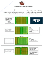 PCR Practice Schedule - Spring