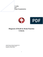 Declaration of Death by Brain Function Criteria