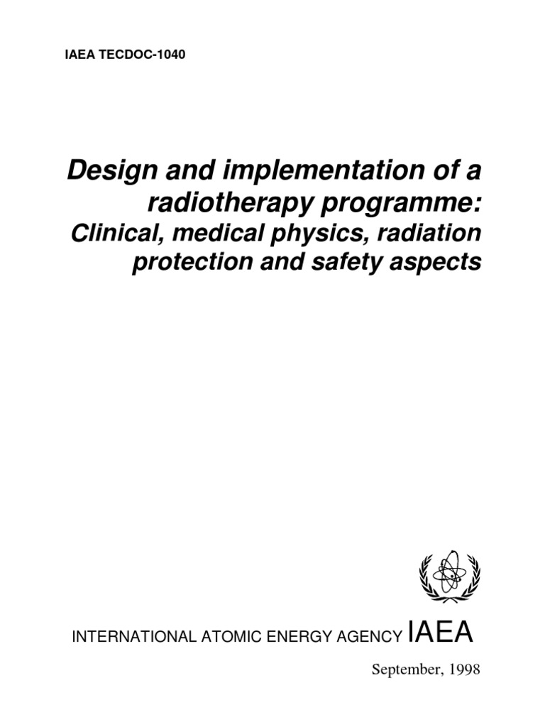 Ref5-TecDoc 1040 Design RT Proj | PDF | Radiation Therapy | Medical Physics