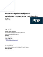Individualising Social Participation and Reconstituting Youth in Policymaking
