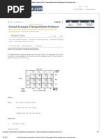 Solved Example Transportation Problem Help For Transportation Model, Management, Homework Help - Transtutors