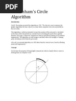 Bresenham Circle Algorithm in The Short Form