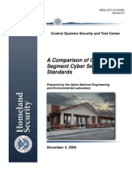 Comparison of Oil and Gas Segment Cyber Security Standards