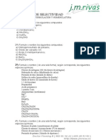 EJERCICIOS DE SELECTIVIDAD Formulación