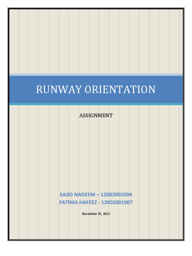 Runway Orientation and Design Factors | PDF | Technology & Engineering