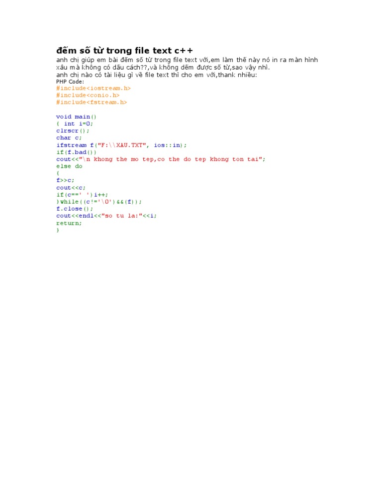 Kieu File Trong C++ | PDF
