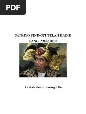 Satrio Piningit Telah Hadir Pdf