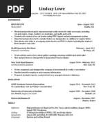 Lindsay Lowe PDF Resume